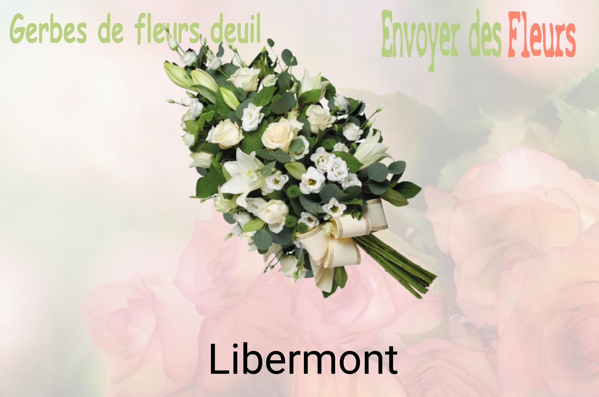 Gerbe de fleurs de deuil livrée à Libermont